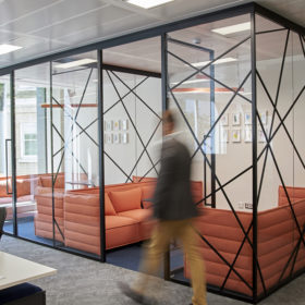 Project: OpenText | Product: Optima 117 Plus Shoreditch Edition with Edge Symmetry doors