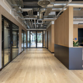 Project: Rabobank | Revolution 100 Double Glazing, Elite Affinity Doors, Tech Panels | Photography: Office Curator
