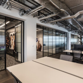Project: PepsiCo | Products: Revolution 54 Shoreditch Edition glass walls with Edge Symmetry Door