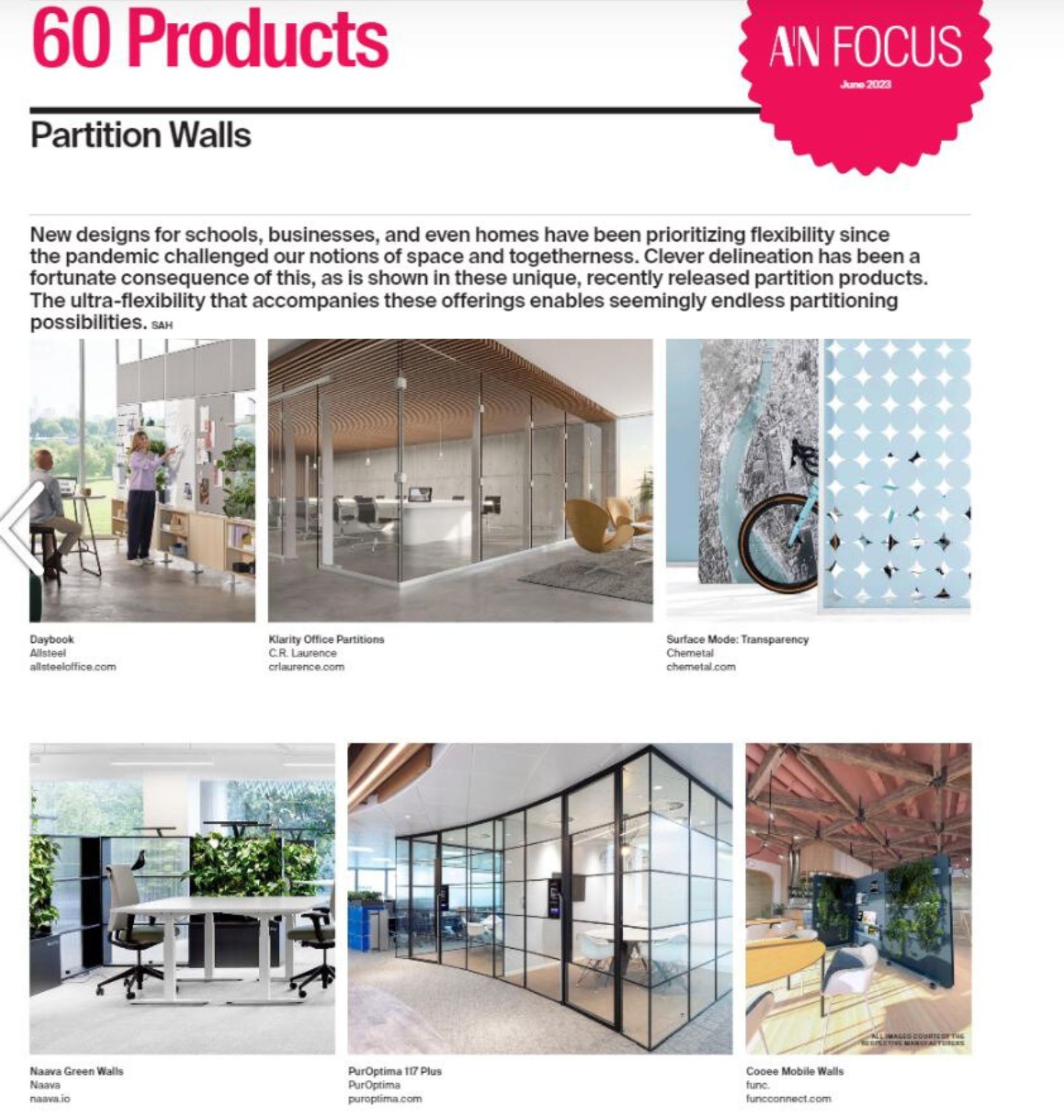 PurOptima Glass Walls Architects Newspaper June 2023