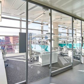 Project: Francis Crick | Product: Revolution 54 with Axile Clarity doors